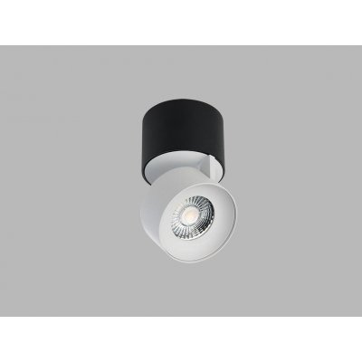 Led2 Stropní LED svítidlo KLIP ON, ø 77 mm, 3000K Barva stínidla: bílá, Stmívání: DALI/PUSH, Barva podstavce: černá