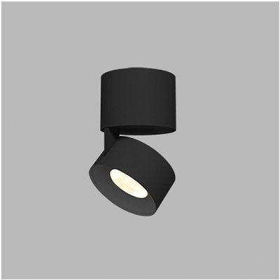Led2 Stropní LED svítidlo KLIP ON, ø 77 mm, 3000K Barva stínidla: černá, Stmívání: DALI/PUSH, Barva podstavce: černá