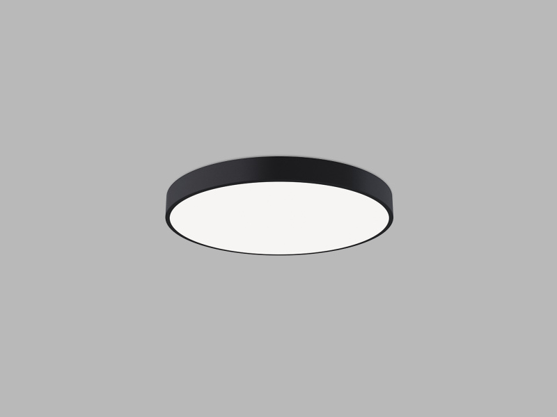 Led2 Stropní LED svítidlo MONO SLIM ø 60 cm, 3000/4000K Barva: Černá, Stmívání, řízení: DALI/PUSH