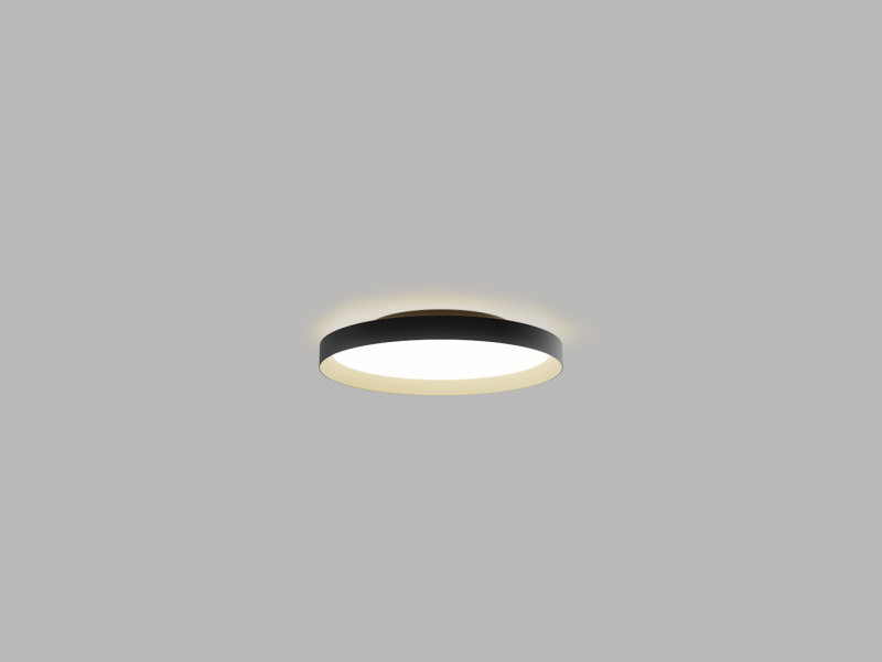 Led2 Stropní LED svítidlo MOON ø 40 cm Barva: Černá, Stmívání: DALI/PUSH