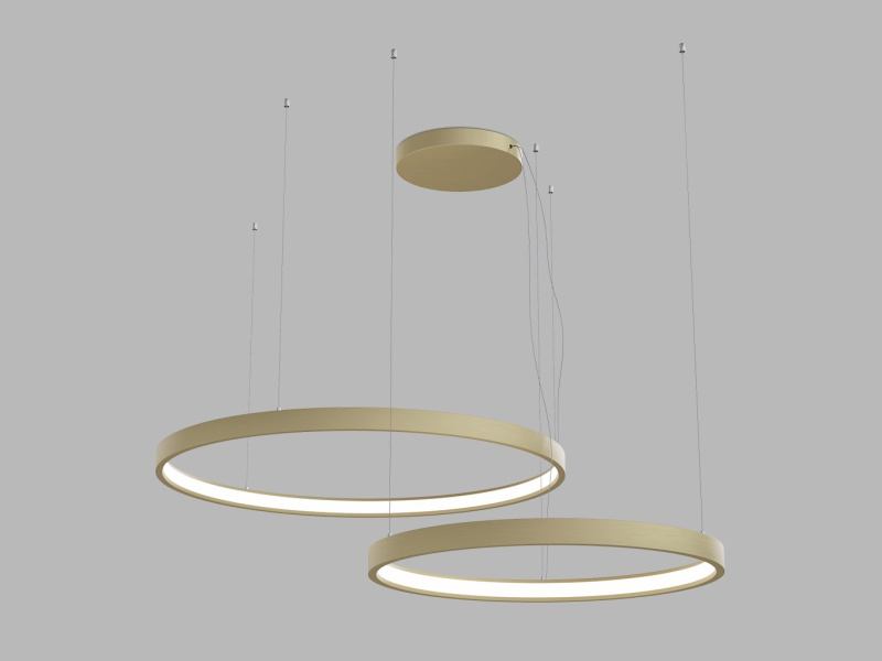 Led2 Závěsné LED svítidlo CIRO SET 2 P-Z, 100W Barva: Zlatá, Stmívání, řízení: 3000/4000K DALI TW
