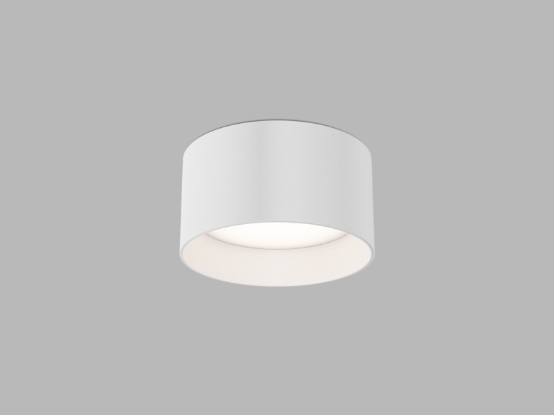 Led2 Přisazené stropní LED svítidlo ZETA ON, S ⌀ 12 cm Barva: Bílá, Stmívání, řízení: TRIAC (on/off)