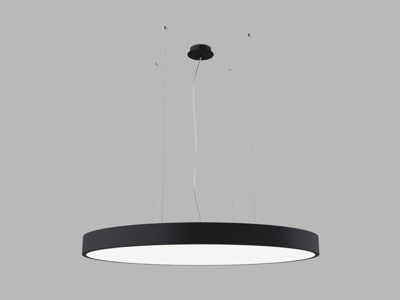 Led2 Závěsné LED svítidlo MONO SLIM P-Z ø 80 cm, 3000/4000K Barva: Černá, Stmívání, řízení: TRIAC
