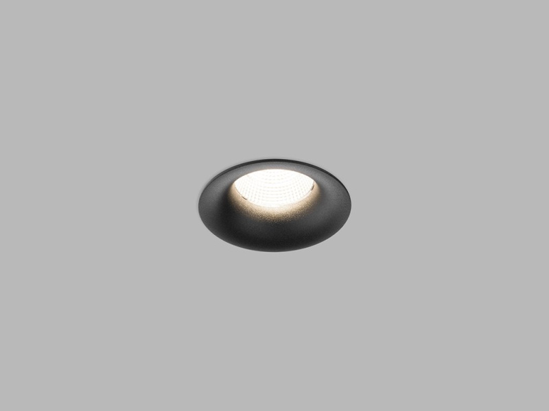 Led2 Zápustné LED svítidlo SPOT II C ø 8,2 cm, hl. 5,2 cm Barva: Černá, Stmívání, řízení: DALI/PUSH, Chromatičnost: 3CCT 3000/3500/4000K