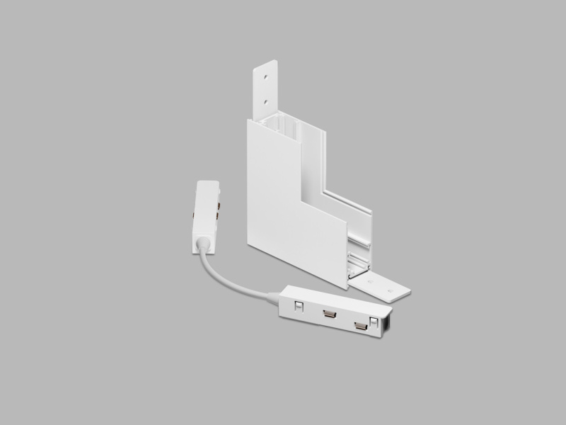 Led2 Rohová vertikální spojka MAG TRACK pro přisazenou/závěsnou lištu 48V, DALI Barva: Bílá