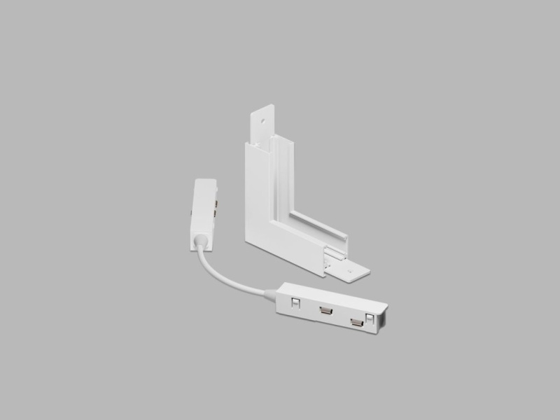 Led2 Rohová vertikální spojka MAG LOW TRACK pro přisazenou/závěsnou lištu 48V, DALI Barva: Bílá