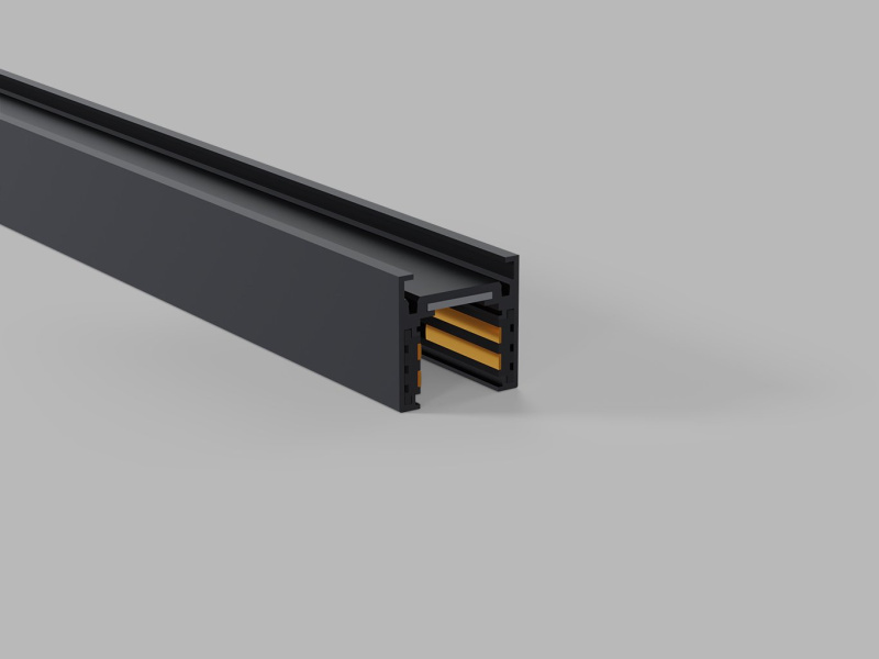 Led2 Přisazená magnetická lišta 48V MAG LOW TRACK, d. 2m, DALI Barva: Černá