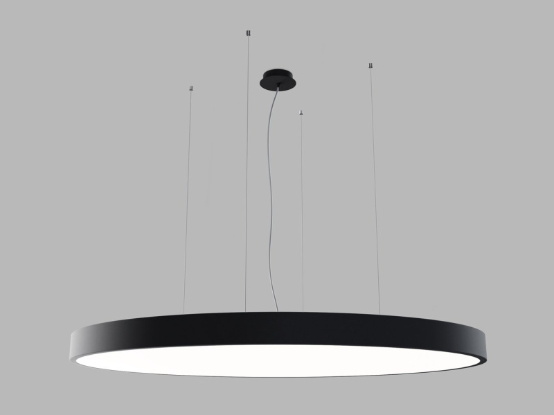 Led2 Závěsné LED svítidlo MONO SLIM P-Z ø 100 cm, CCT 2700/4000K, 115W Barva: Černá, Teplota světla: 2700K/3000K/4000K, Stmívání, řízení: TRIAC