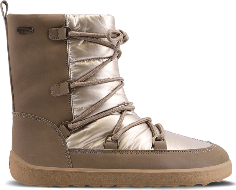 Zimní barefoot boty BE LENKA Snowfox - Champagne & Brown Velikost: 43