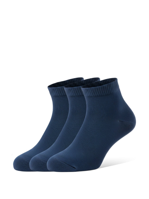 Barefootové ponožky BE LENKA Low-cut Essentials modrá 3 pack Velikost: 43-46