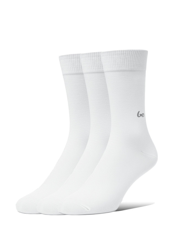 Barefootové ponožky BE LENKA Crew Essentials bílé 3 pack Velikost: 35-38