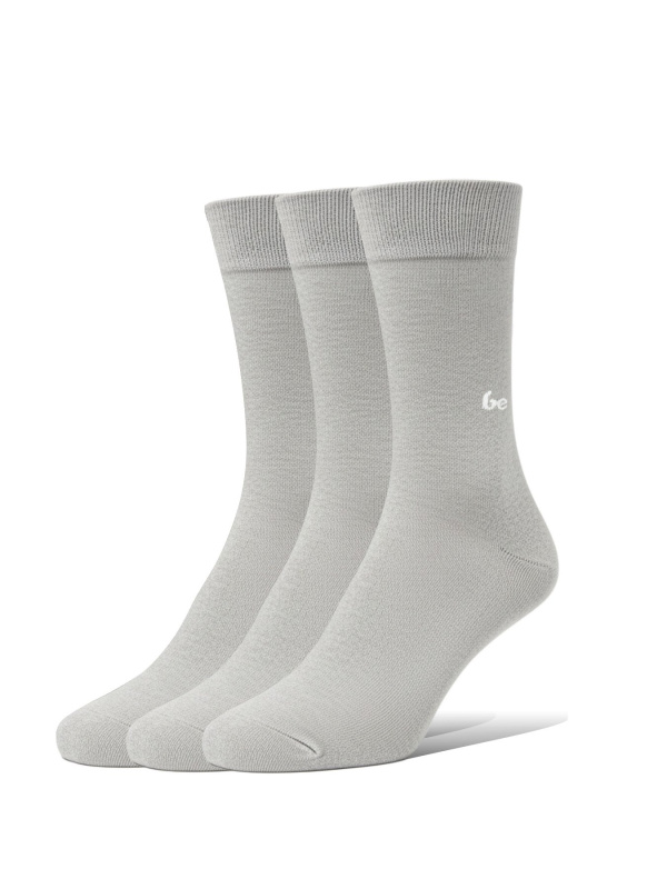 Barefootové ponožky BE LENKA Crew Essentials šedá 3 pack Velikost: 35-38