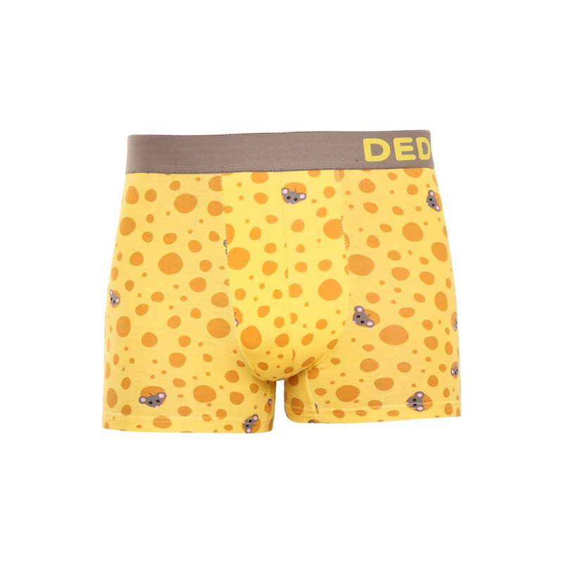 Veselé pánské boxerky Dedoles Sýr (GMMT019) M, trenky / trenýrky