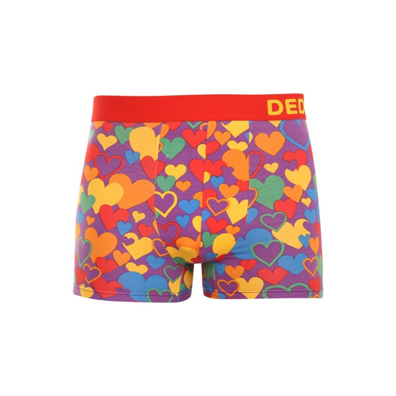 Veselé pánské boxerky Dedoles Pestrobarevná láska (GMMT1315) S, trenky / trenýrky