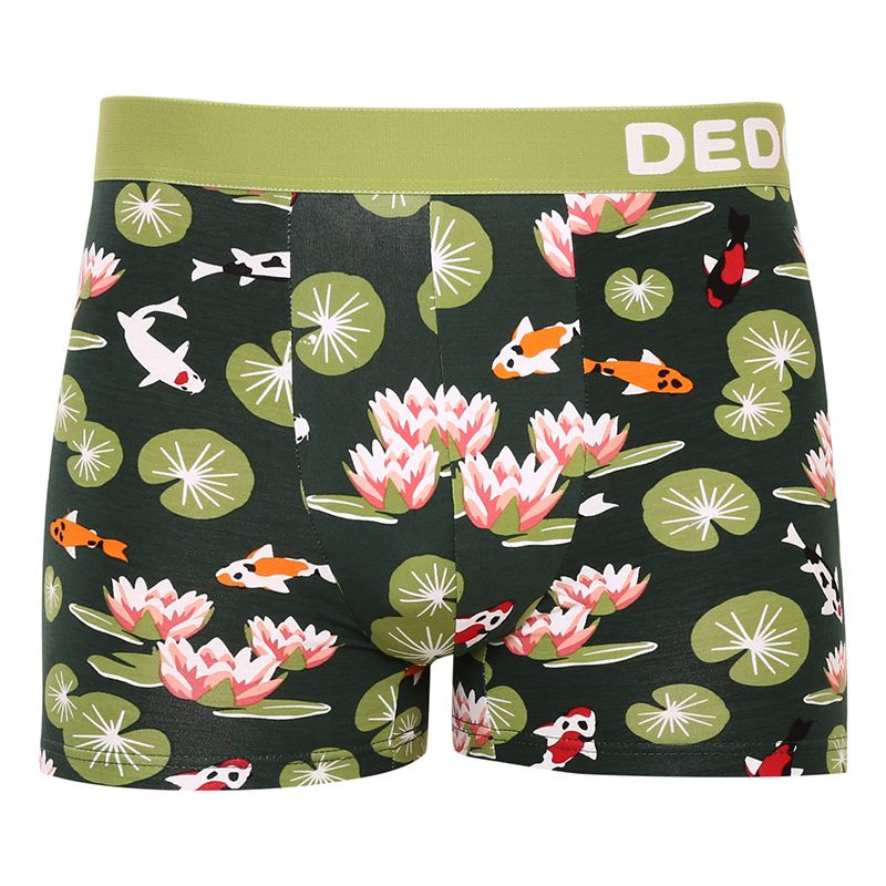 Veselé pánské boxerky Dedoles Rybky koi a lekníny (D-M-UN-T-C-C-1546) L, trenky / trenýrky