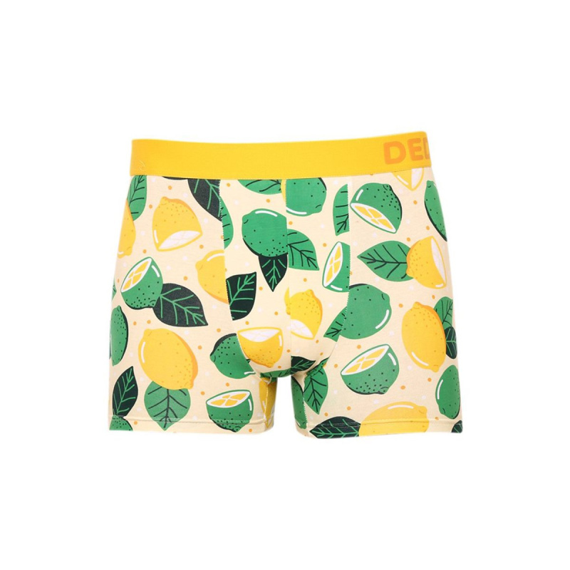 Veselé pánské boxerky Dedoles Limetka a citrón (D-M-UN-T-C-C-1563) L, trenky / trenýrky