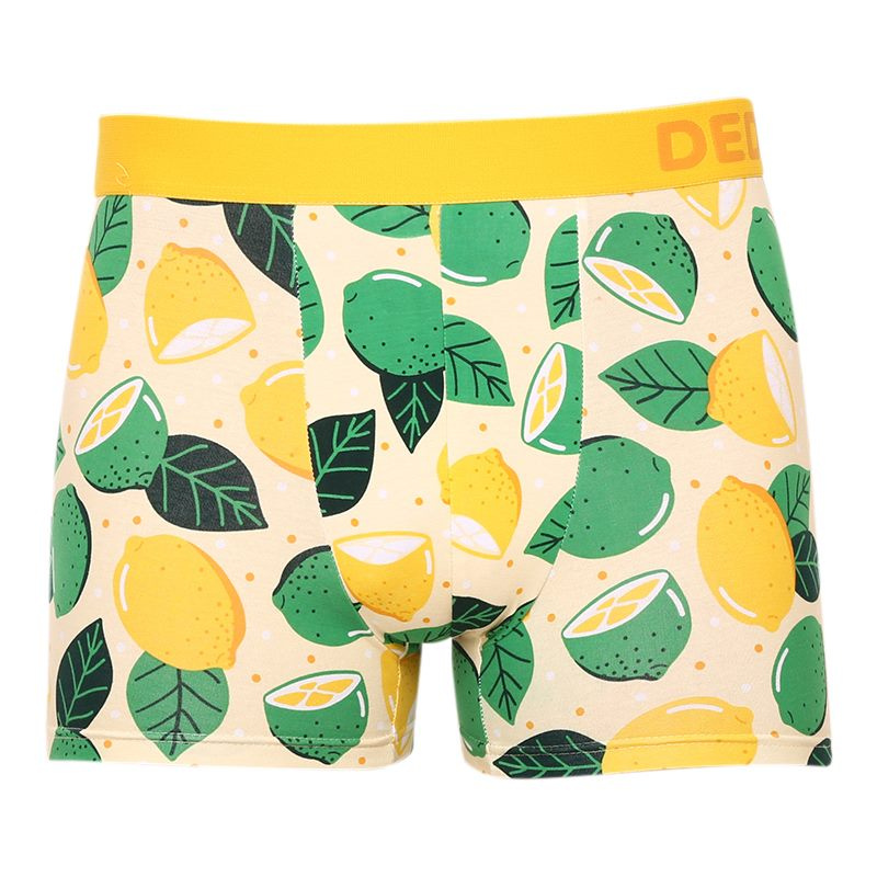Veselé pánské boxerky Dedoles Limetka a citrón (D-M-UN-T-C-C-1563) L, trenky / trenýrky