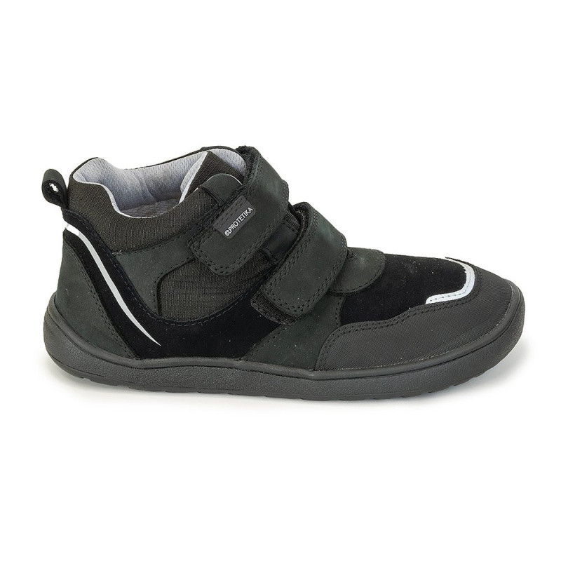 Chlapecké celoroční boty s membránou Barefoot BANET BLACK, Protetika, černá - 21