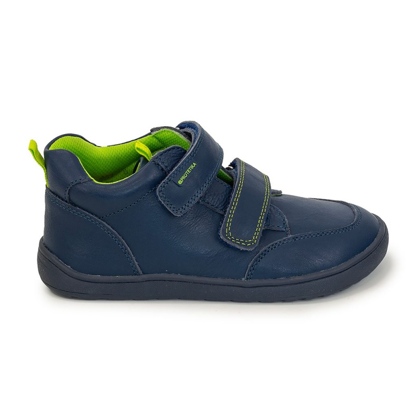 Chlapecké celoroční boty Barefoot DERIL DENIM, Protetika, tmavě modrá - 25