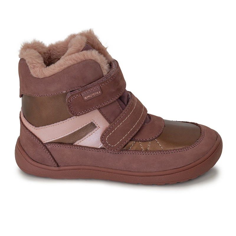 Dívčí zimní barefoot boty LETY,  PRO-tex, Protetika, růžová - 23