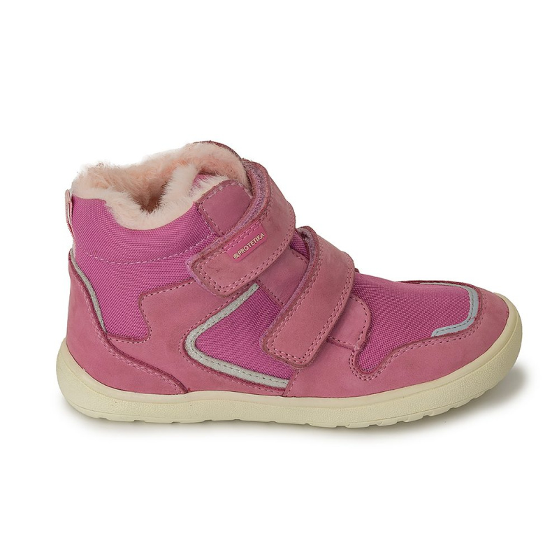Dívčí zimní barefoot boty DAXI PINK, Protetika, růžová - 27