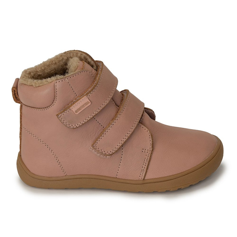Dívčí zimní barefoot boty BEKA PINK, Protetika, růžová - 25