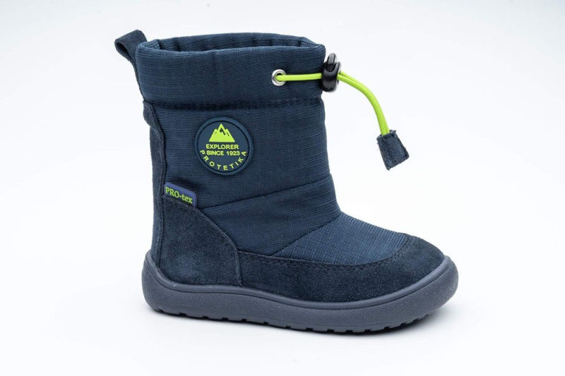 Chlapecké zimní barefoot boty PRO-tex HEIKO NAVY - 33