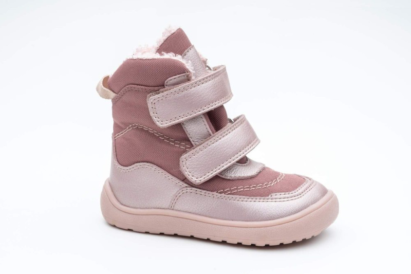 Dívčí zimní barefoot boty PRO-tex NUT PINK - 26