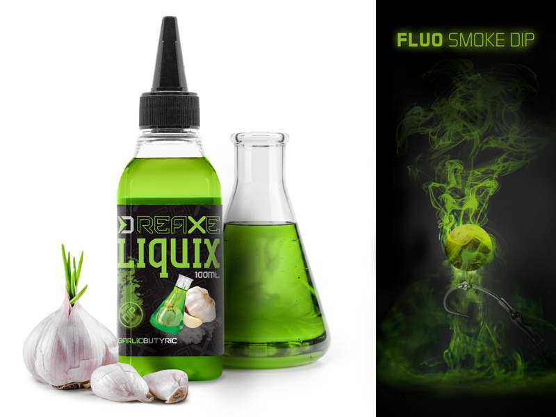 Delphin fluo dip d snax liquix 100 ml - česnek butyric