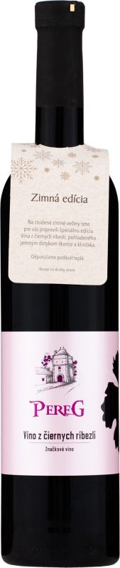 Pereg z černého rybízu Zimní edice 11% 0,75l