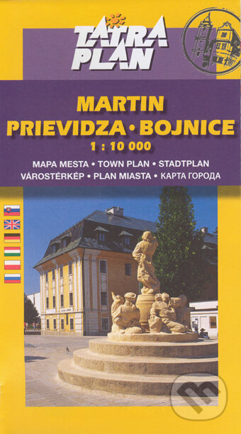 Martin, Prievidza, Bojnice 1:10 000 (Mapa mesta)
