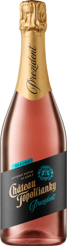 Topoľčianky Prezident Rosé Nealko 0,5% 0,75l