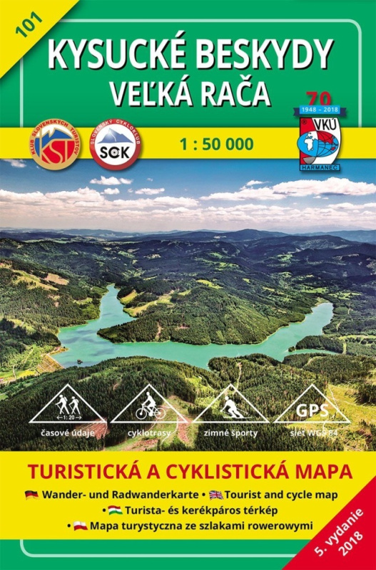 Kysucké Beskydy - Veľká Rača - turistická mapa č. 101