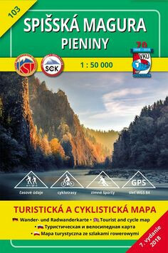 Spišská Magura - Pieniny - turistická a cyklistická mapa č. 103