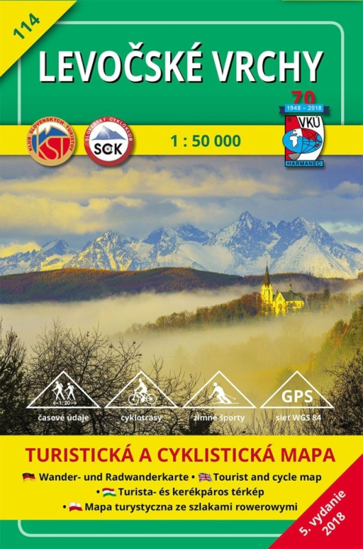 Levočské vrchy - turistická mapa č. 114 (5. vydanie)