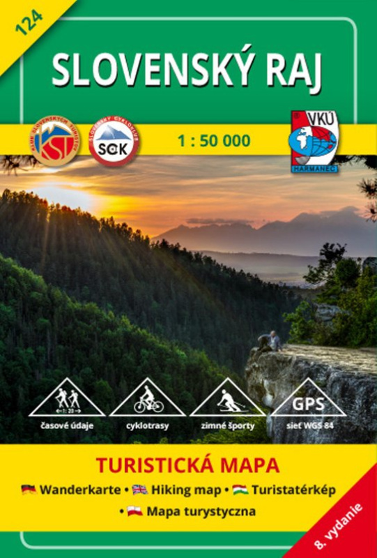 Slovenský raj 1:50 000 - turistická mapa č. 124 (8. vydanie)
