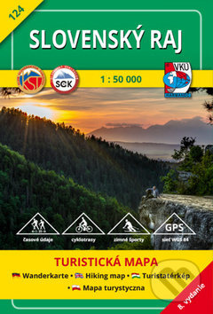 Slovenský raj 1:50 000 - turistická mapa č. 124 (8. vydanie)