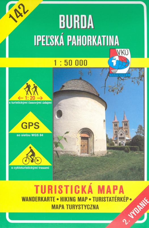 Burda - Ipeľská pahorkatina - turistická mapa č. 142