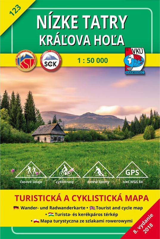 Nízke Tatry, Kráľova Hoľa 1 : 50 000