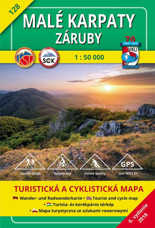 Malé Karpaty - Záruby - turistická mapa č. 128 (6. vydanie)
