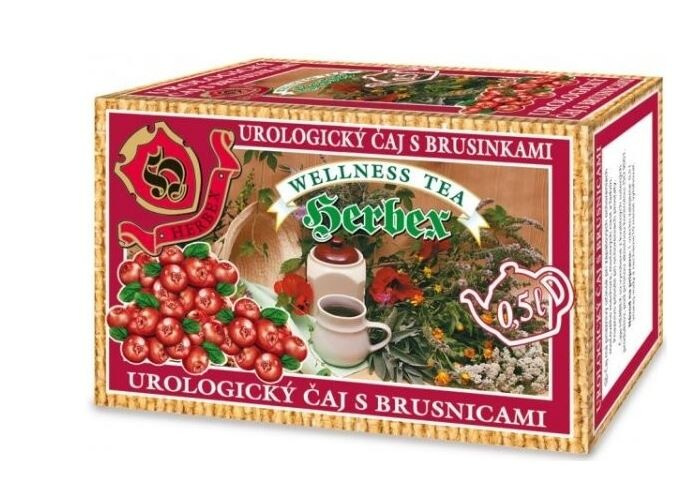 HERBEX Čaj urologický s brusinkami 20 sáčků