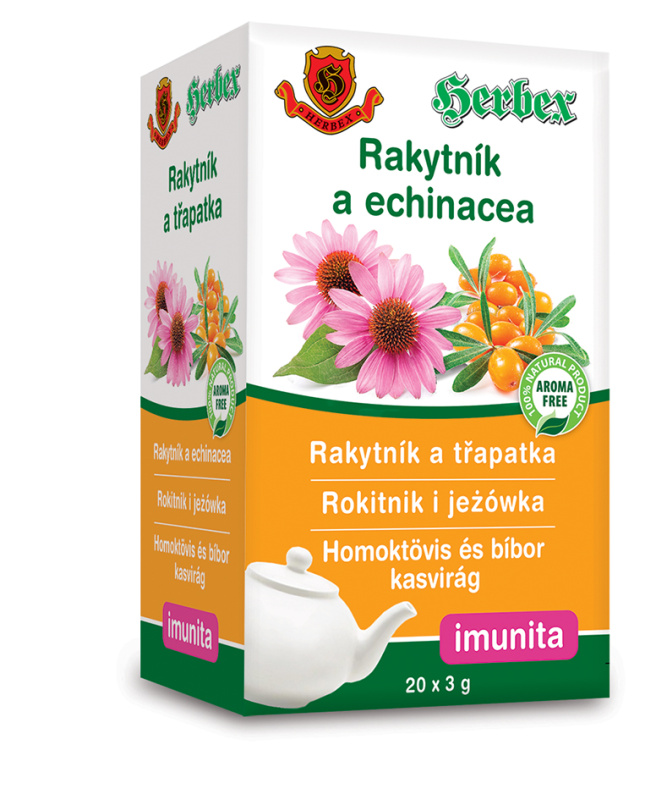 HERBEX Rakytníkový čaj s Echinaceou 20 x 3 g