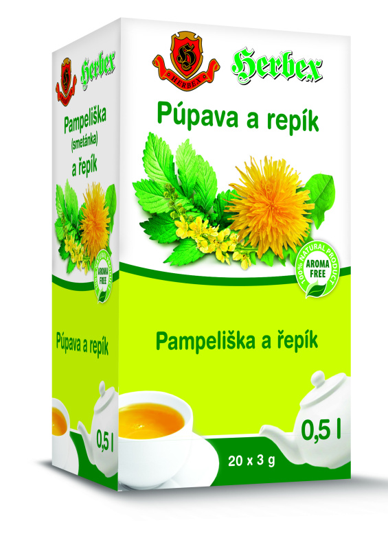 HERBEX Pampeliška a řepík 20 sáčků