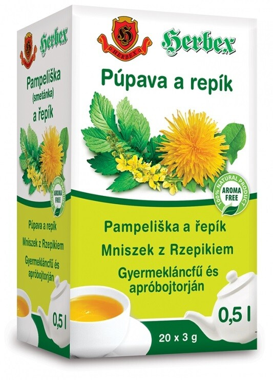 HERBEX Pampeliška a řepík 20 sáčků