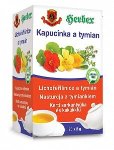 HERBEX Lichořeřišnice a tymián 20 sáčků