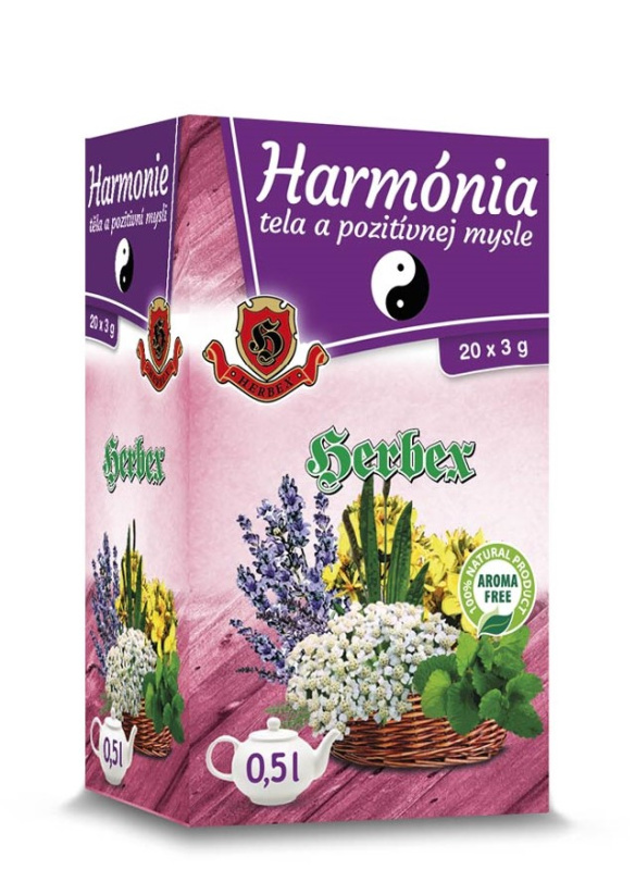 HERBEX Harmonie těla a pozitivní mysli čaj 20 sáčků