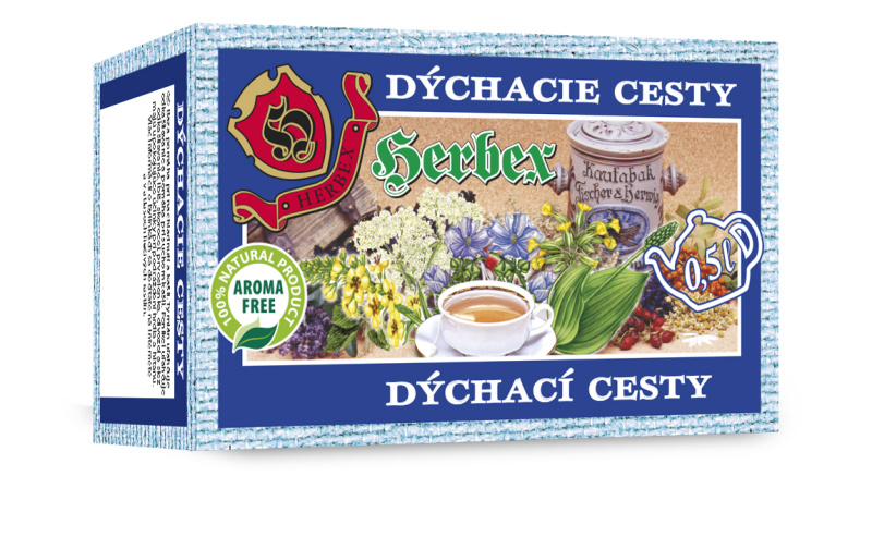 HERBEX Dýchací cesty čaj 20 sáčků