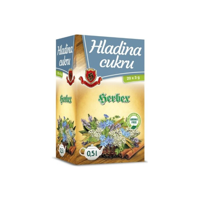 HERBEX Hladina cukru diabetický čaj 20 sáčků