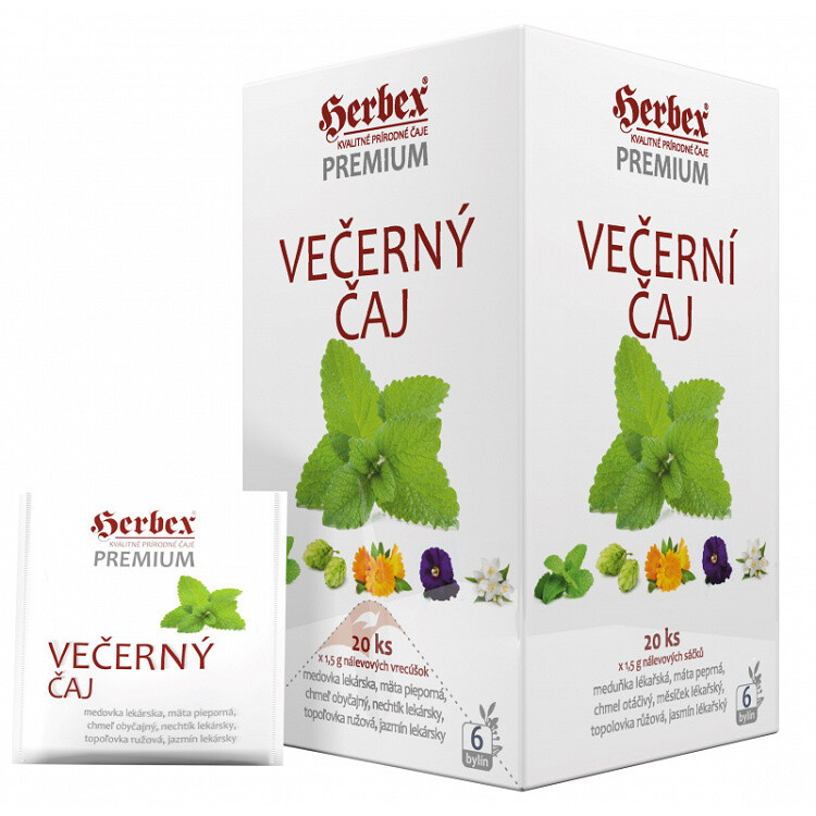 HERBEX Večerní čaj bylinný 20 sáčků