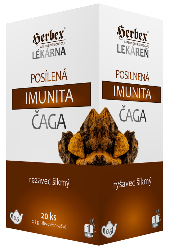 HERBEX Posílená imunita čaga 20 sáčků